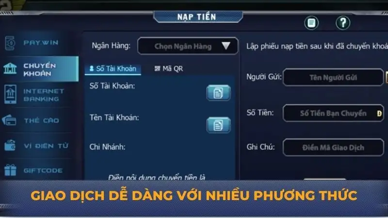 Nạp tiền B52 Club – Các phương thức và chi tiết hướng dẫn