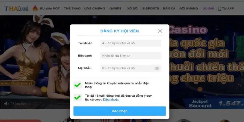 Đăng ký THABET - Hướng dẫn Nhanh Chóng Cho Người Mới 14 Đăng ký THABET – Hướng dẫn Nhanh Chóng Cho Người Mới