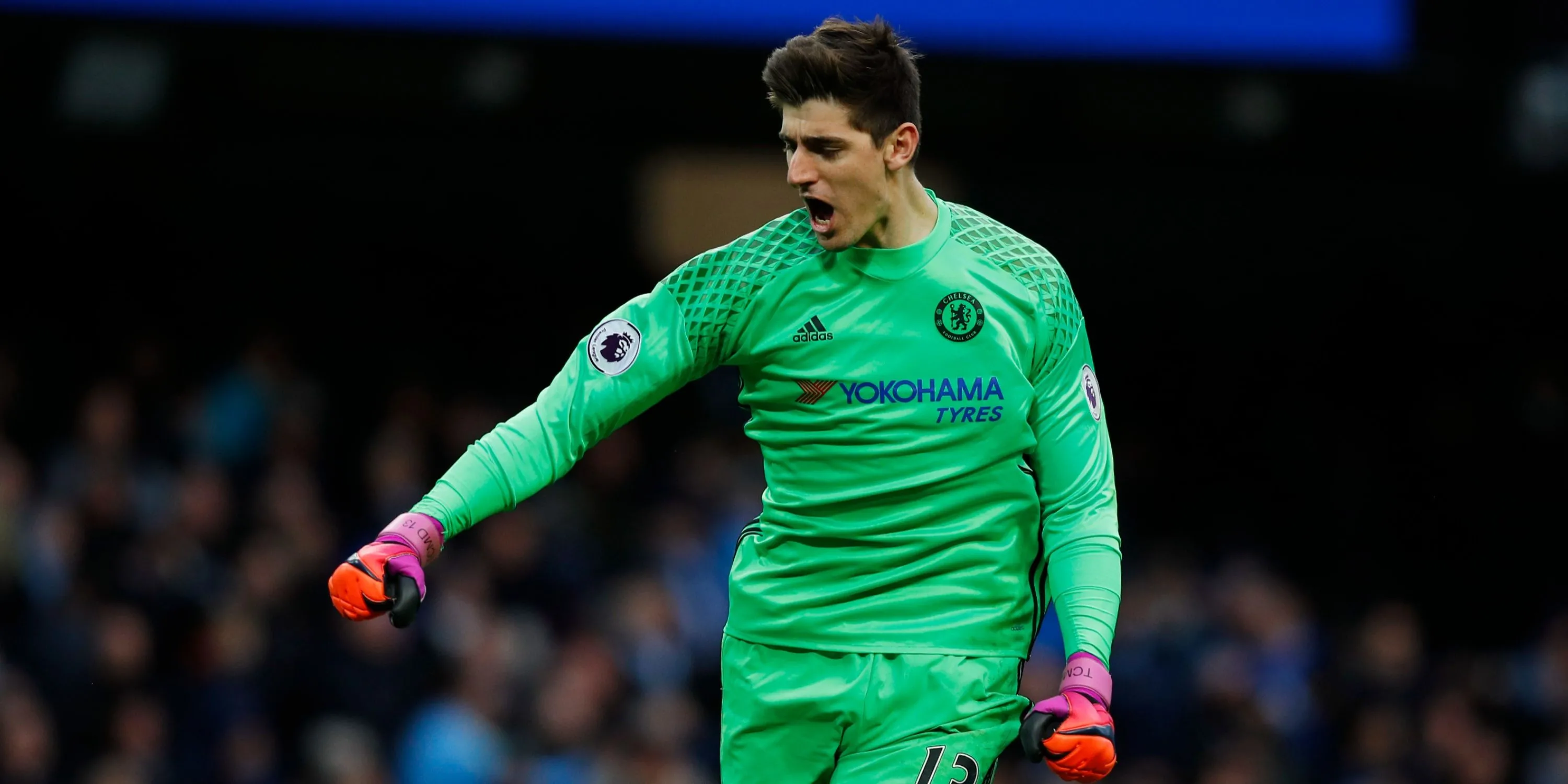 Thủ môn Thibaut Courtois khi còn thi đấu cho Chelsea
