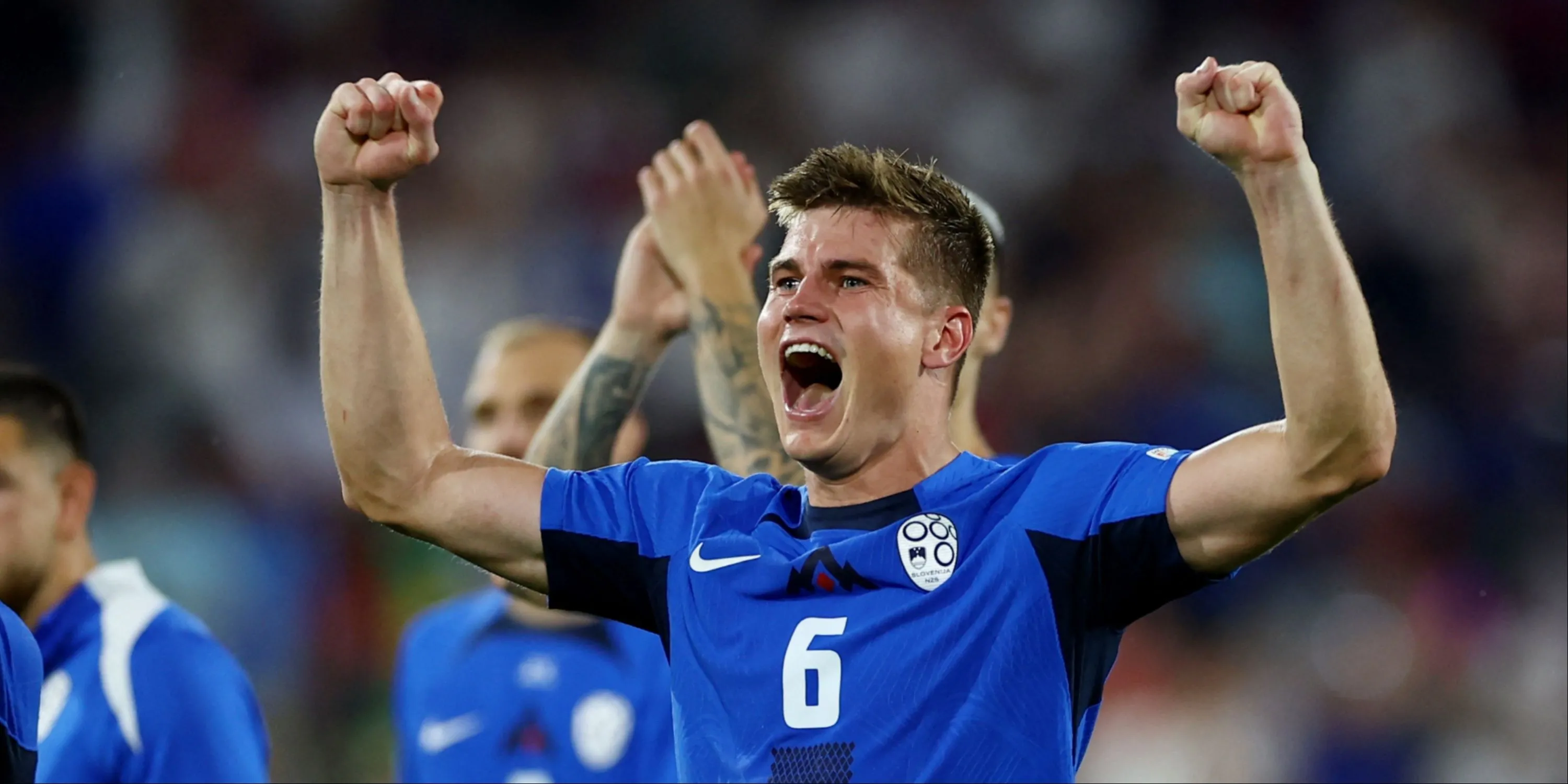 Hậu vệ Jaka Bijol trong màu áo đội tuyển Slovakia tại Euro 2024, một trong những mục tiêu chuyển nhượng của Leeds
