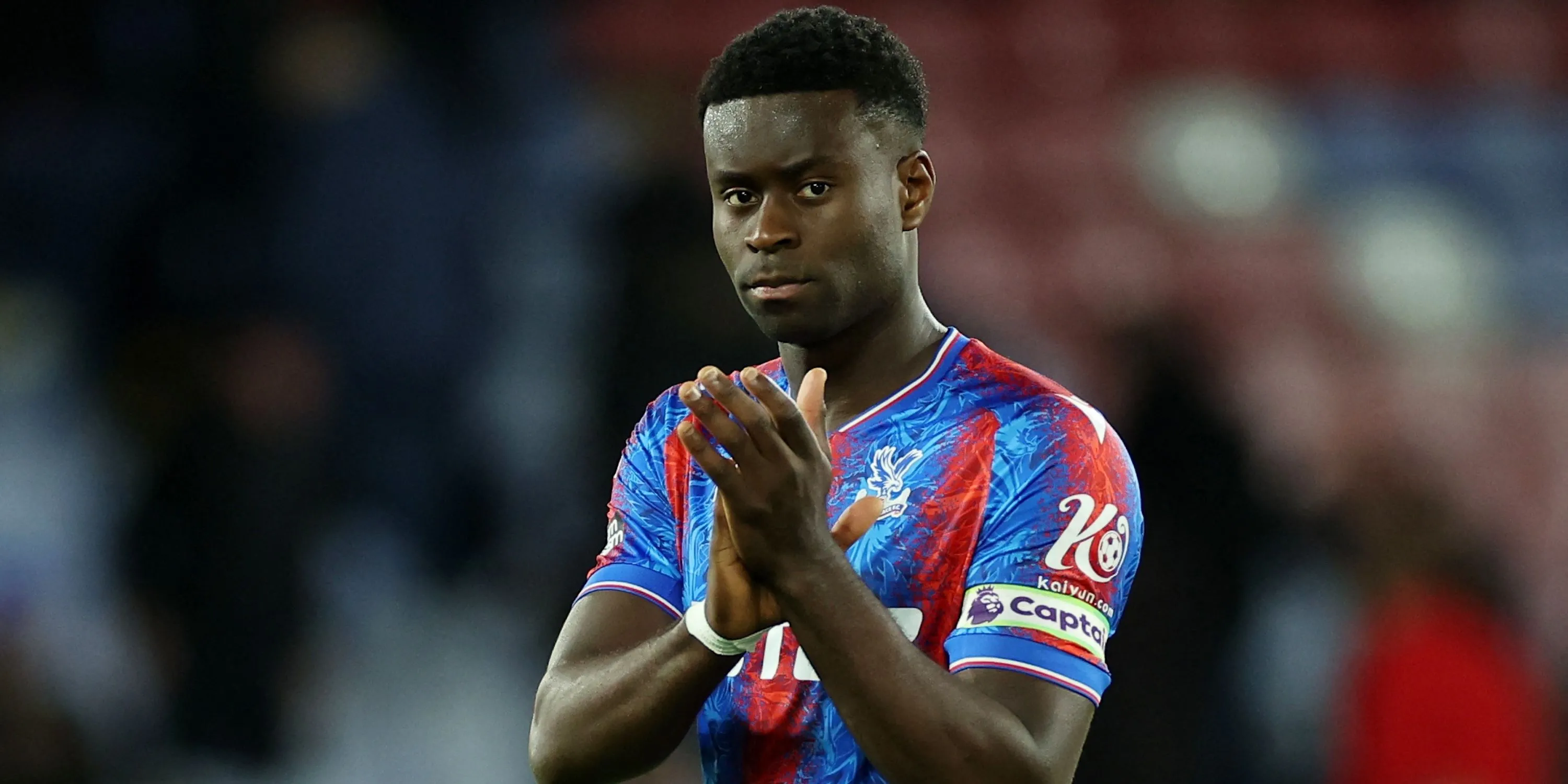 Marc Guehi của Crystal Palace thể hiện cảm xúc sau trận đấu, trung vệ lọt tầm ngắm Arsenal.