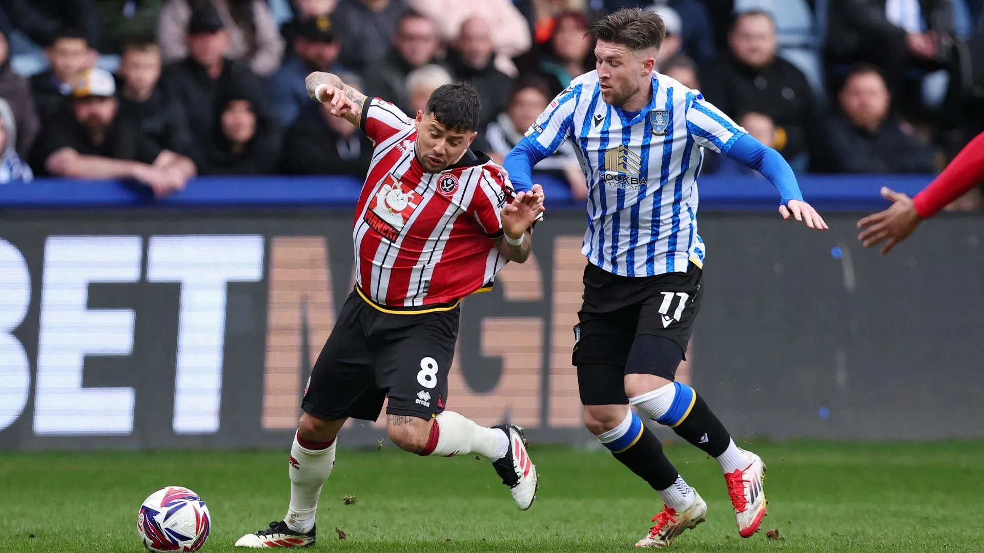 Josh Windass thi đấu cho Sheffield Wednesday trong trận derby, mục tiêu chuyển nhượng của Wrexham