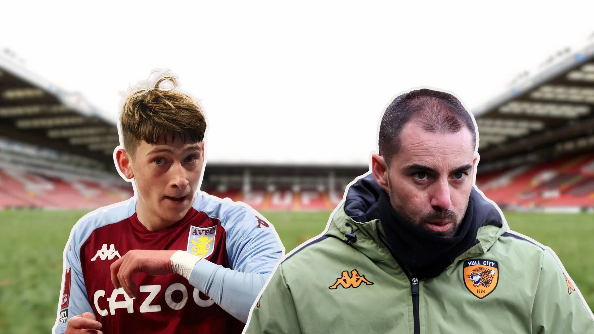 Louie Barry và HLV Ruben Selles, người đã dẫn dắt anh tại Hull City