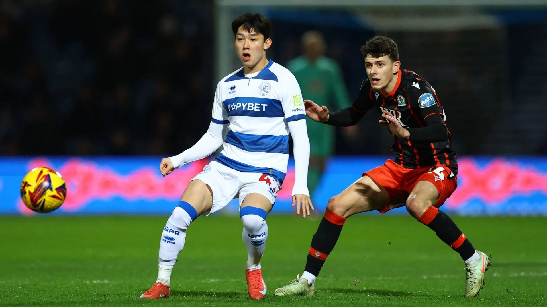 Owen Beck trong màu áo Derby County, tân binh mượn từ Liverpool