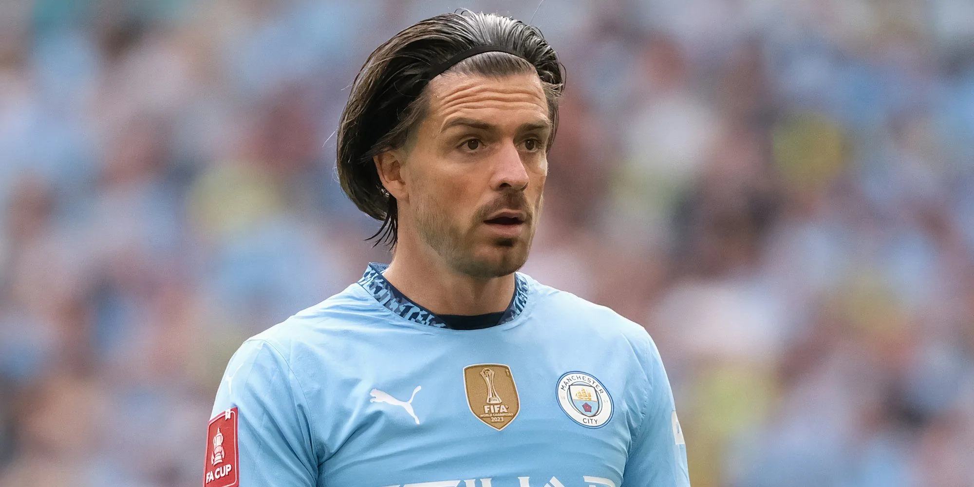 Jack Grealish trong màu áo Manchester City tại Etihad