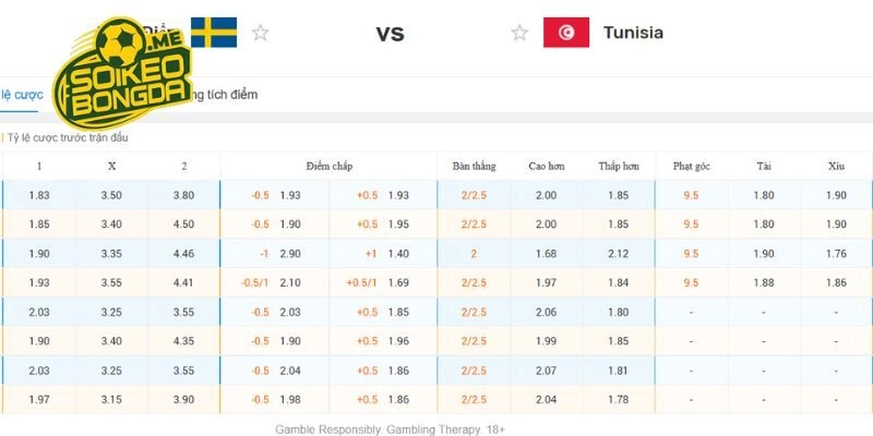 Nắm bắt phân tích kèo Thụy Điển vs Tunisia trong giải World Cup 2026